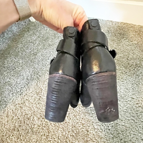 Rag‎ & Bone harrow ankle bootie boots black leather size 38/8 - Picture 3 of 10
